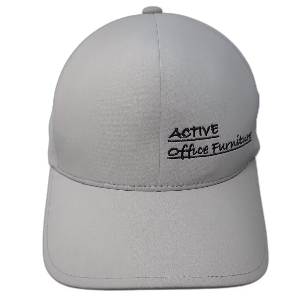 Flexfit Delta Baseball Cap Gray Black XL Fitted Active Office Furniture Logo Hat